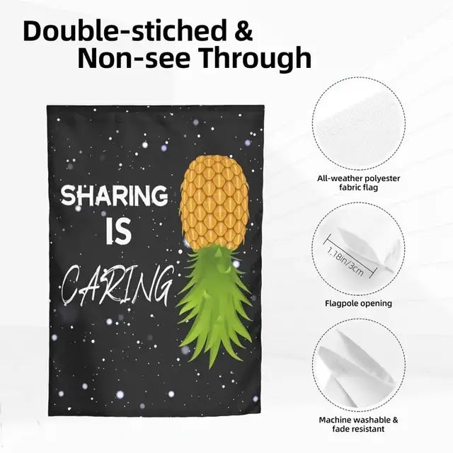 Upside Down Pineapple Garden Flag