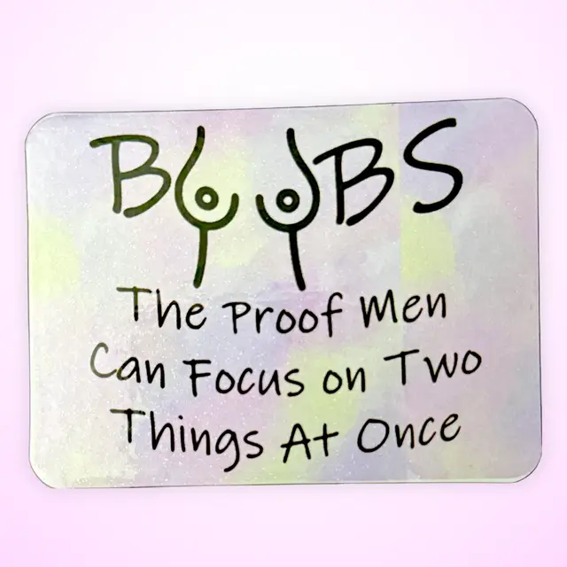 Magnet - Boobs, Proof that men can focus on two things at once