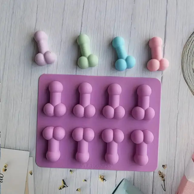 Penis Shaped Candy, Fondant and Ice Cube Mold