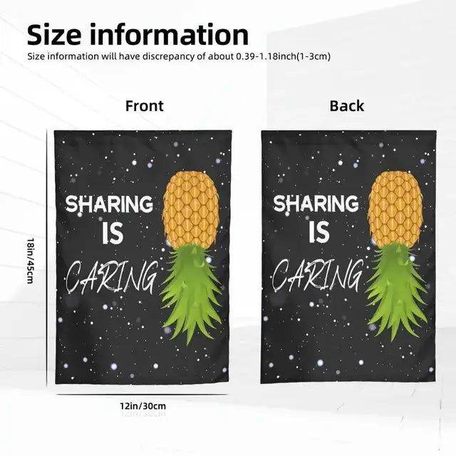 Upside Down Pineapple Garden Flag