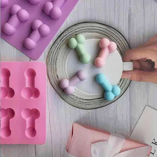 Penis Shaped Candy, Fondant and Ice Cube Mold
