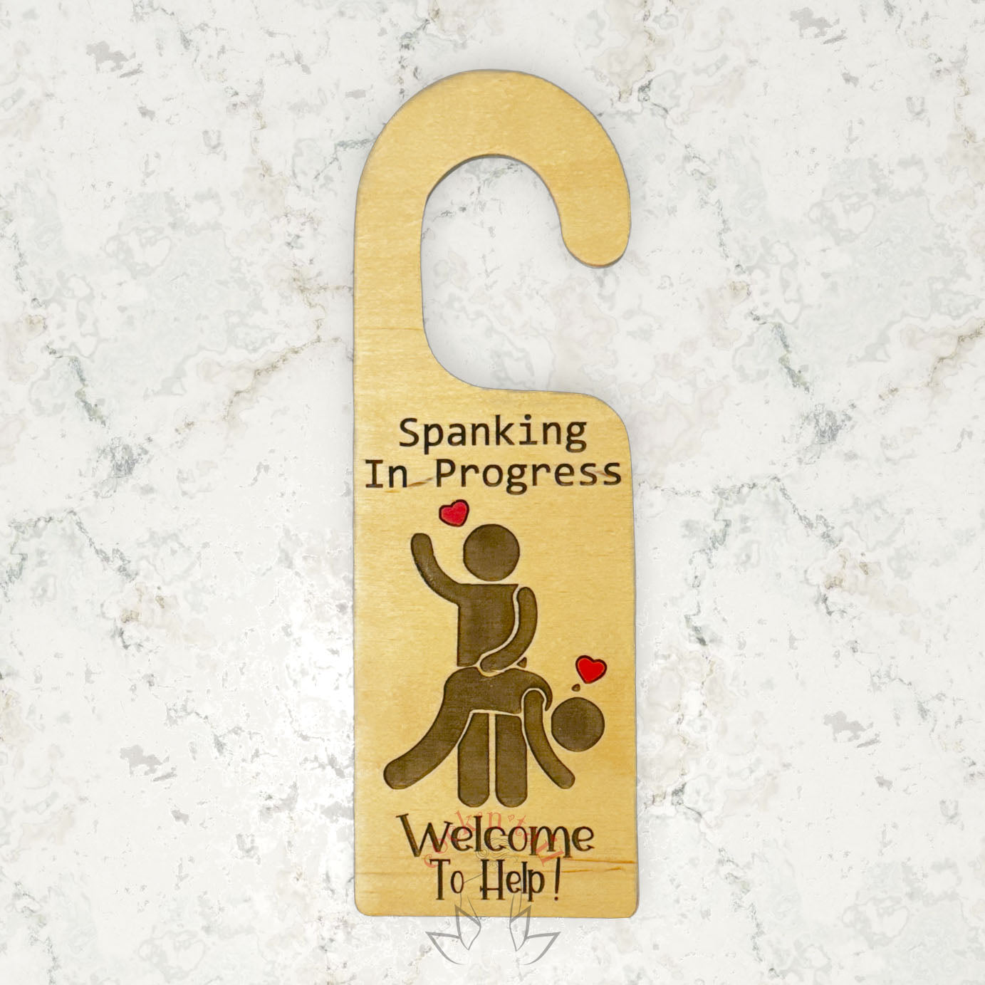 Door Hanger: Spanking in Progress